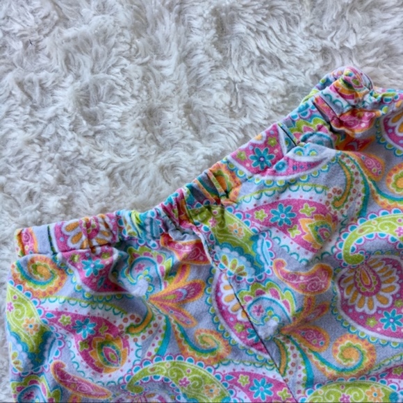 Paisley orange ruffle shorts 0-3m elastic waist - Picture 4 of 5